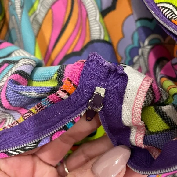 Vintage Oleg Cassini Psychedelic Maxi Dress | Late 1960s–Early 1970s XS - Picture 6 of 13